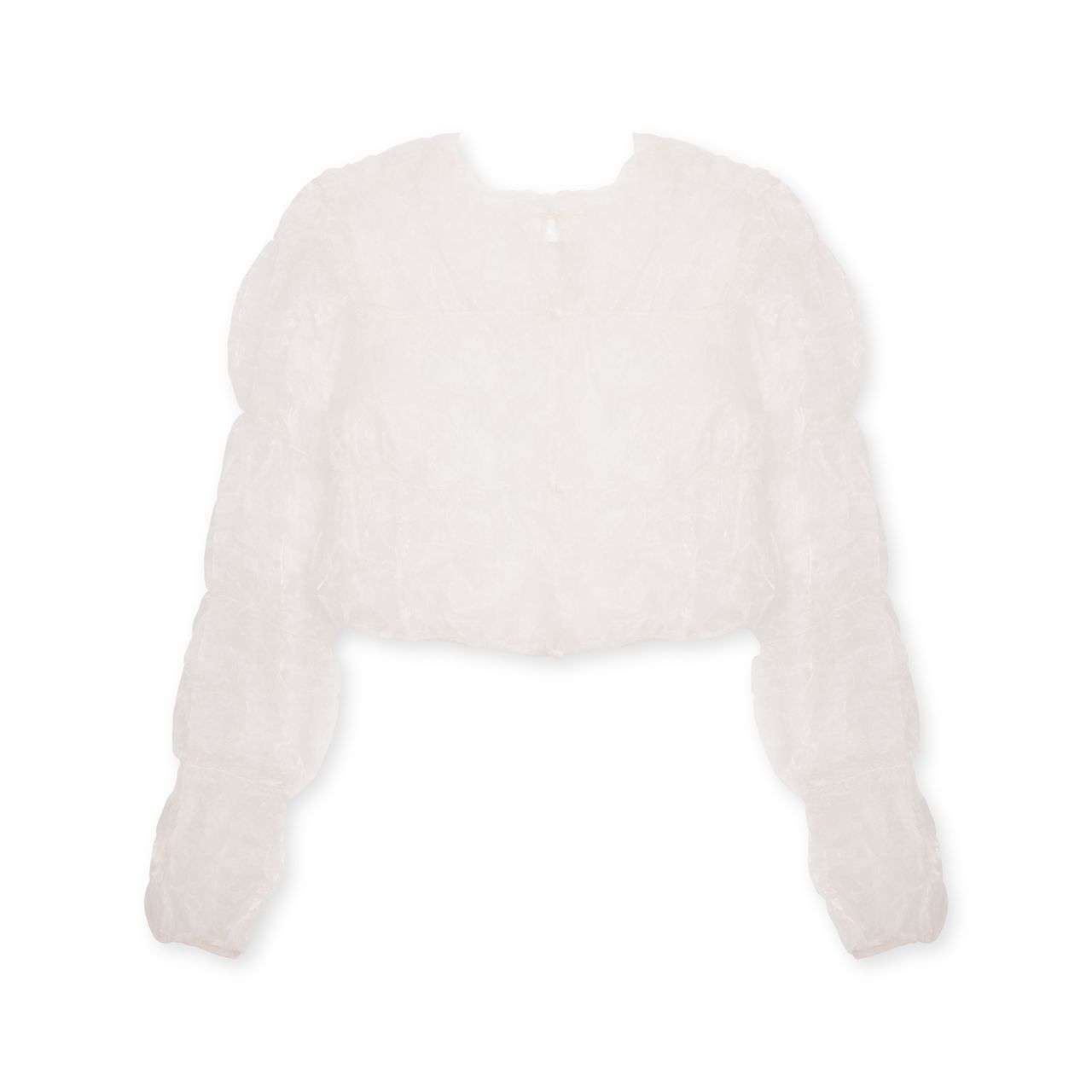 Tank Air Transparent Puffer Top by Jackie Shuya Tan | Basic.Space