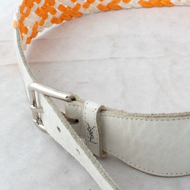 Vintage YSL Woven Belt