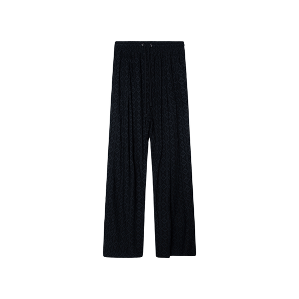 Oversized Viscose Pant in Black