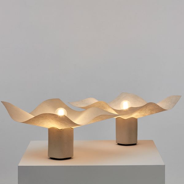 Mario Bellini Pair 'Area' Table Lamps, Italy, 1974