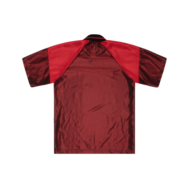 Vintage Black and Red Mesh Soccer Jersey