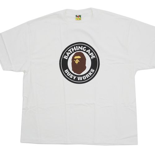 BAPE Classic Busy Works Circle Tee white