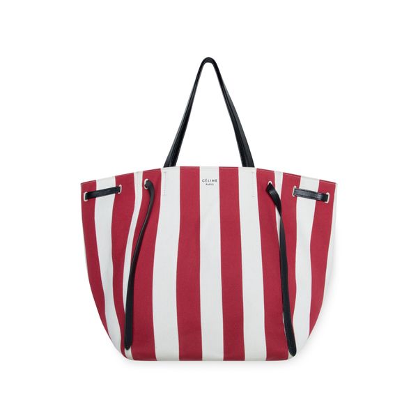 Céline Cabas Phantom Striped Tote