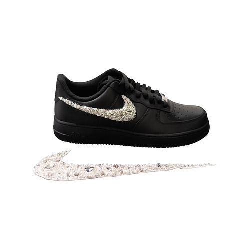Azeeza x Nike Air Force 1 with White Embellished Swoosh