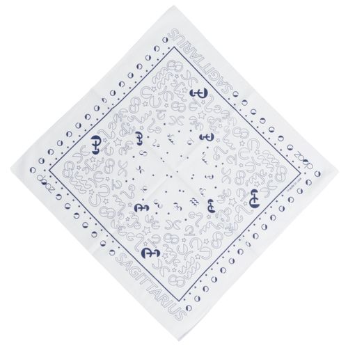 DOOZ Sagittarius Bandana + Keychain Set in White