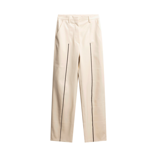 Nanushka White Leather Pants
