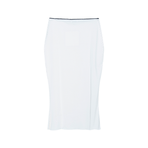 Freja White Midi Skirt