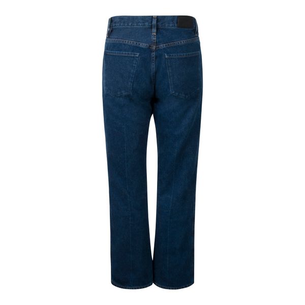 Goldsign Benefit Deep Indigo High-Rise Straight Jeans