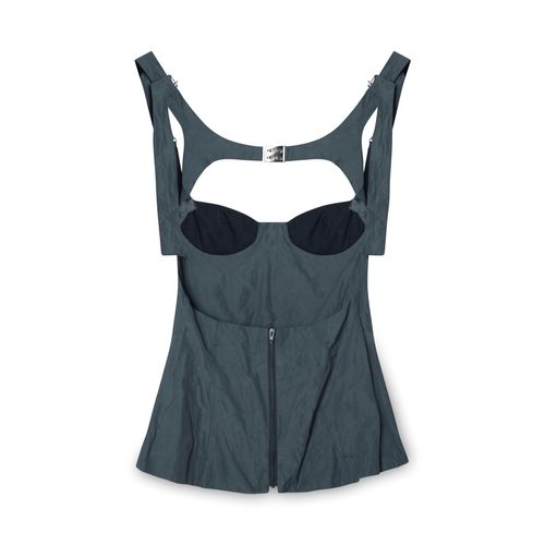 Charlotte Knowles Blue Utility Bustier