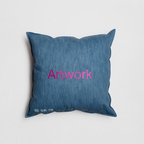 Denim Cushion (Artwork) by Harry Nuriev, 2022