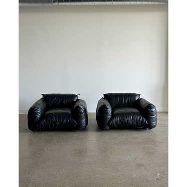 Pair of First Edition Marenco Arm Chairs by Mario Marenco for Arflex, Italy, 1970
