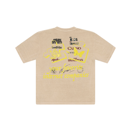 And After That x All Caps Studios Tan/Yellow Martin Scorsese Tee