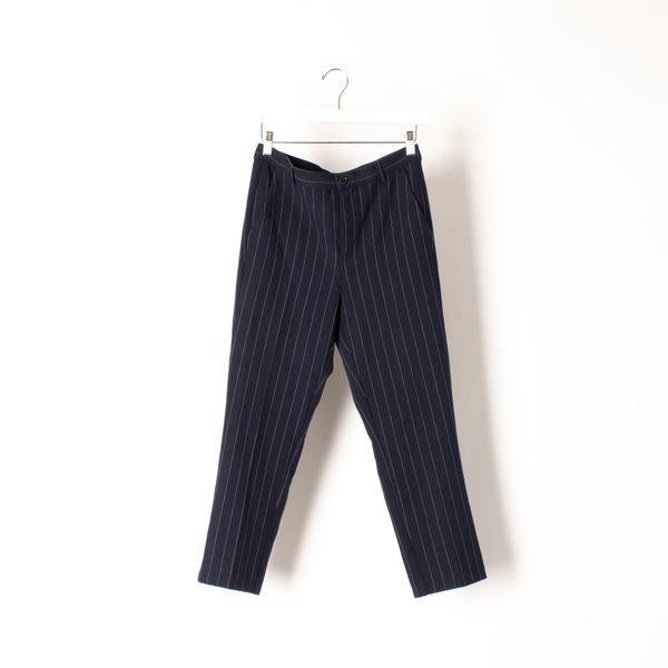 Ganni Pinstripe Wide Leg Trouser