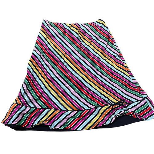 vtg rainbow striped skirt