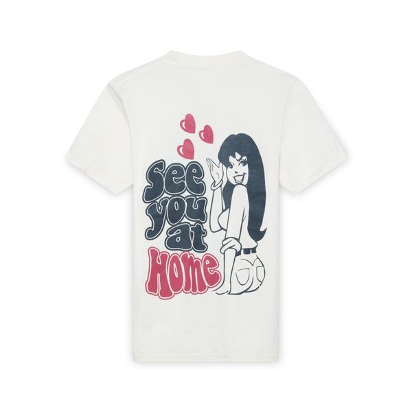 "See You At Home" Short Sleeve Bone T-Shirt