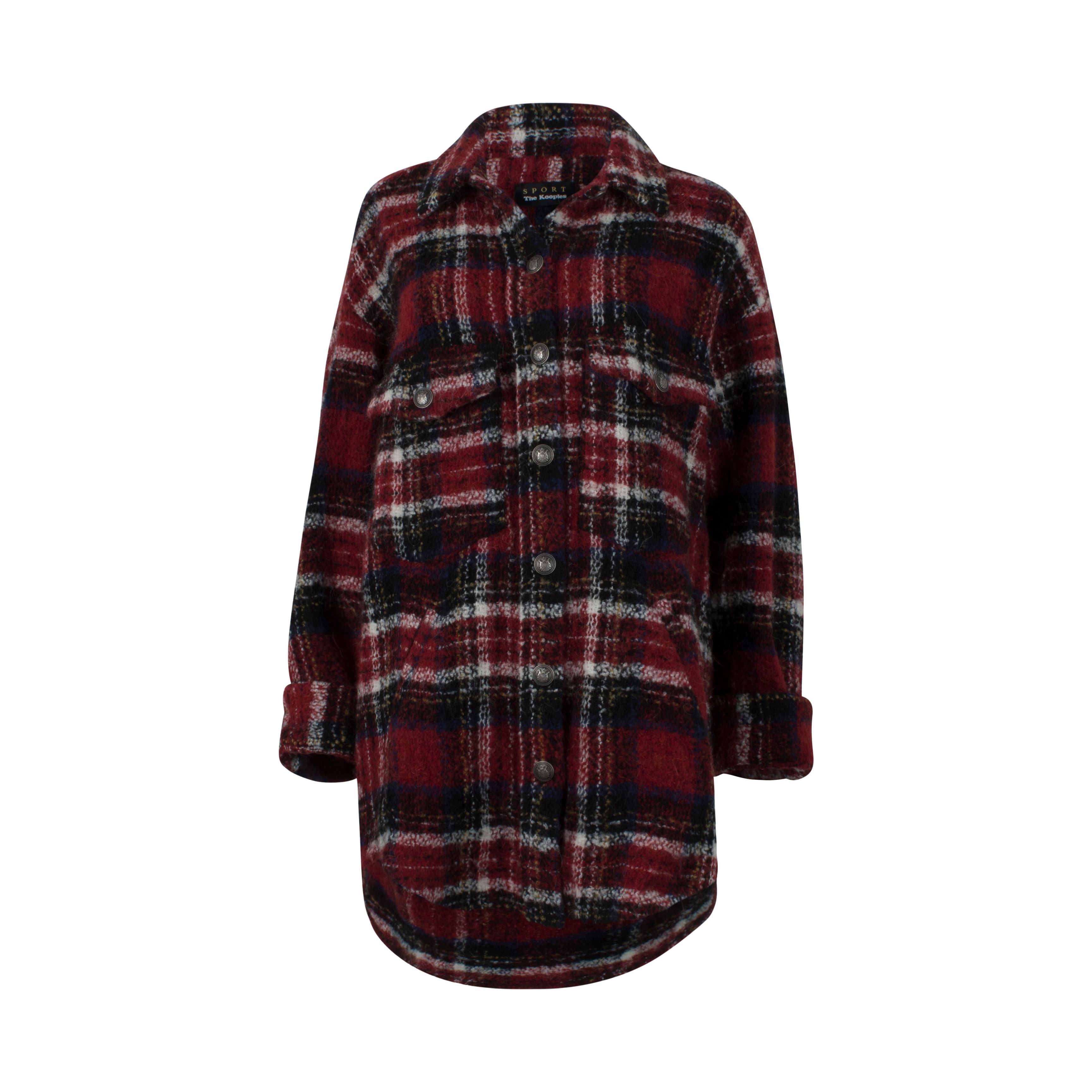 The Kooples Cherry Check Coat by Taylor LaShae | Basic.Space