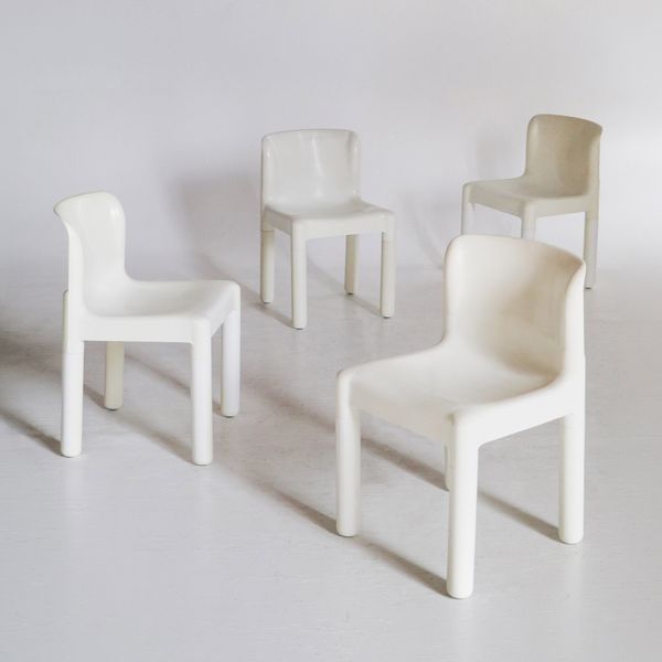 Model 4875 Chair Set by Carlo Bartoli for Kartell, 1970-80s