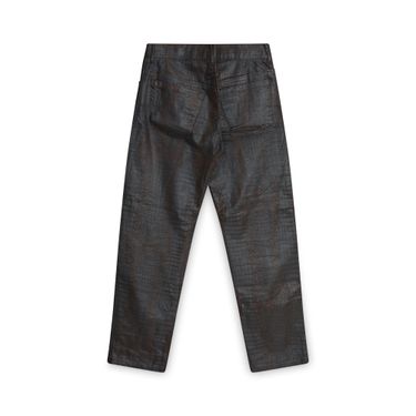 Jean Paul Gaultier Homme Cracked Print Leather Pants