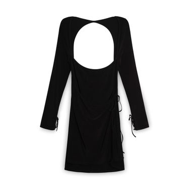 Mini Wrap Dress in Black
