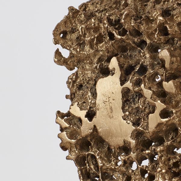 Urano Palma Bronze Chair Sculpture, Italy, 1980s
