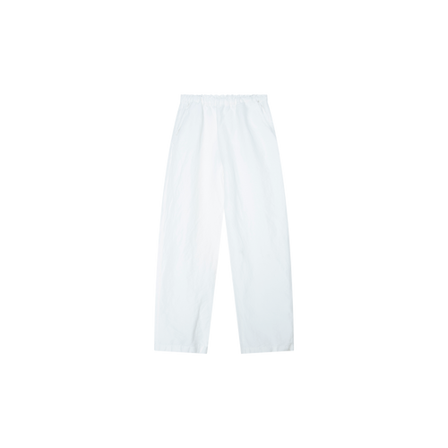 Toteme White Stretch Linen Lounge Pants