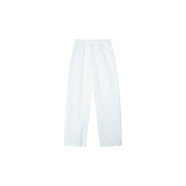 Toteme White Stretch Linen Lounge Pants