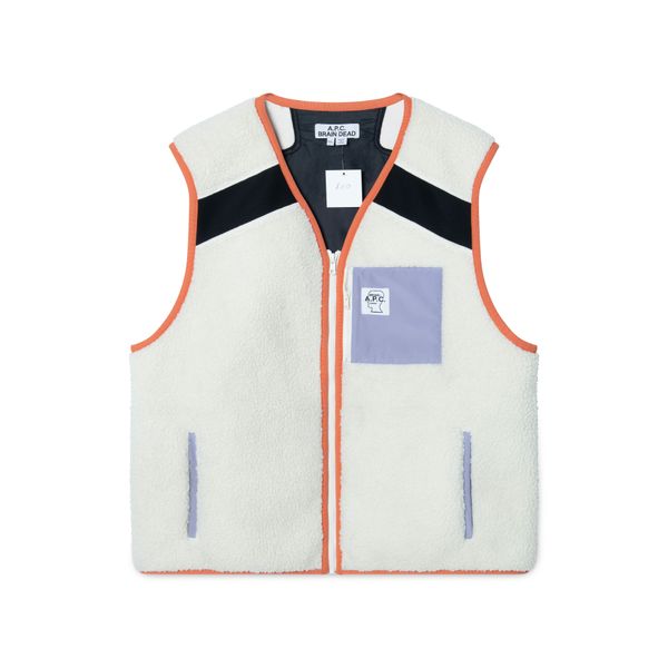 Men's Jo Sherpa Vest A.P.C X Brain Dead 