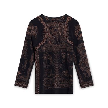 JPG by Gaultier Graphic Long Sleeve - Black
