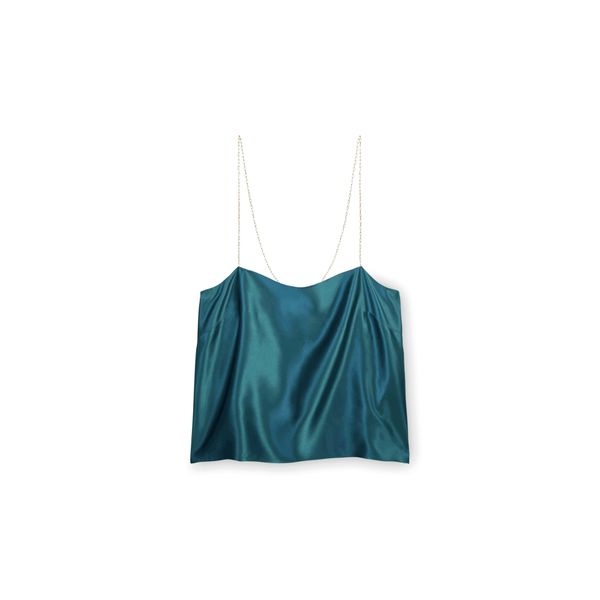 Silk Turquoise Cami Tank