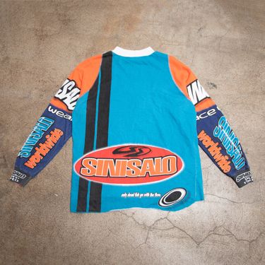 Vintage Multi-color 'Sinisalo' moto shirt