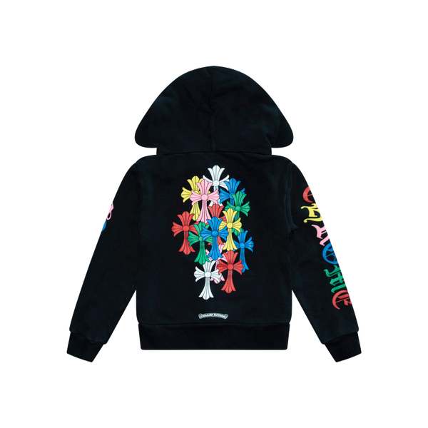 Chrome Hearts Children's Multicolor Cross Zip Up Hoodie