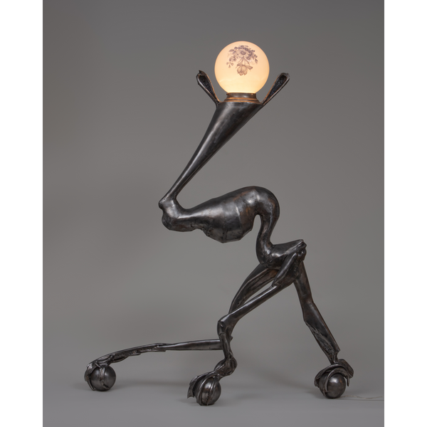 Steel Lamp by Joseph Santiago-Dieppa
