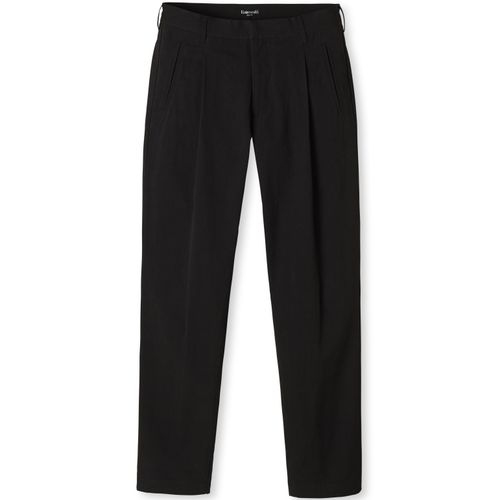 Entireworld Cotton Pleated Trousers - Black