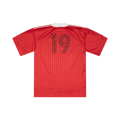 Vintage Red Adidas Soccer Jersey