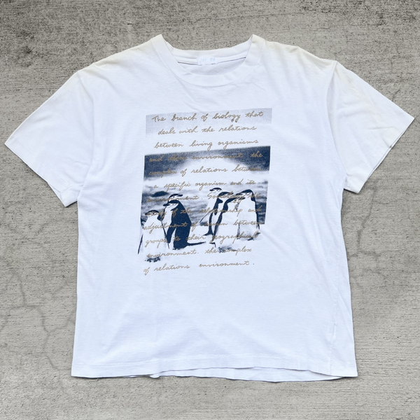 1990s Penguins Poem Single Stitch Tee