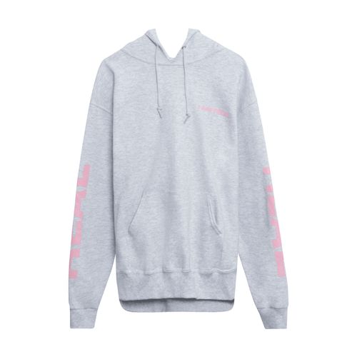 I Am Real Hoodie in Heather Grey