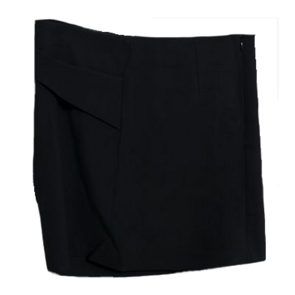 Halston Heritage Crepe Mini Skirt