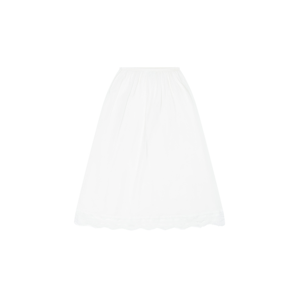 Vintage Christian Dior White Slip Skirt