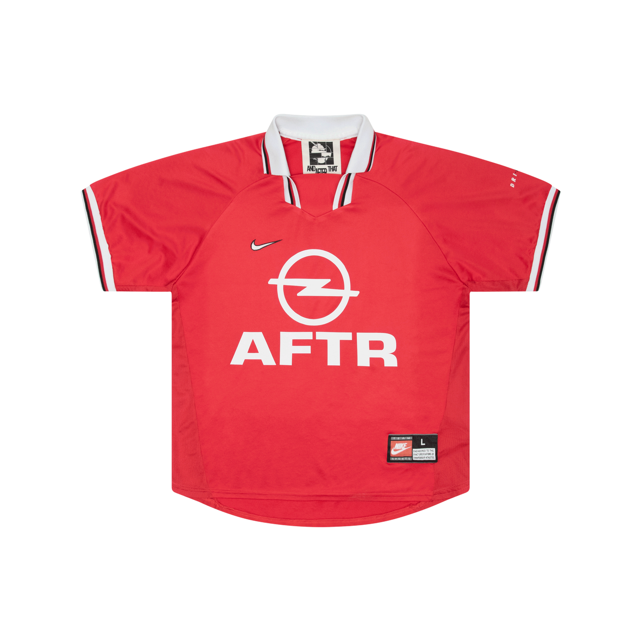 Vintage Red Nike Soccer Jersey by AndAfterThat | Basic.Space