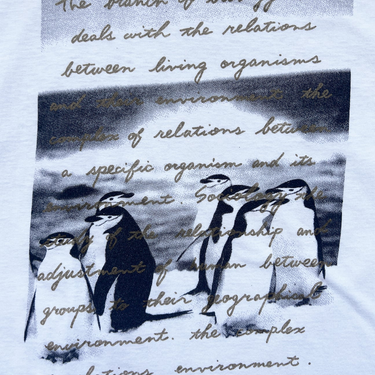 1990s Penguins Poem Single Stitch Tee
