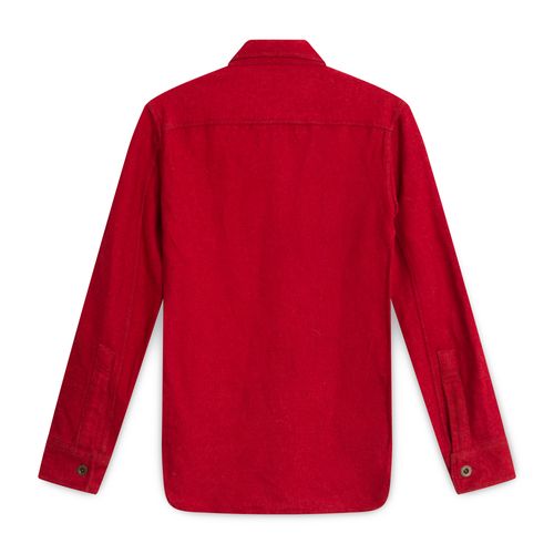 Ralph Lauren Red Wool Button Down Shirt