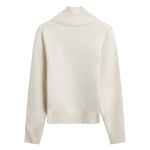 Public Habit Peggy Half-Zip Sweater in Cream