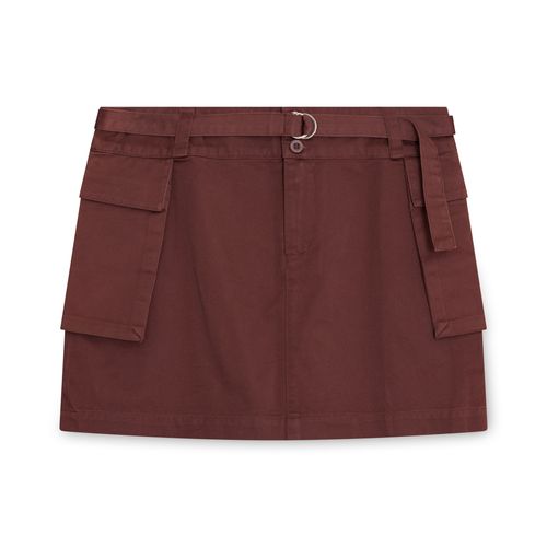 Italian Brown Cotton Skirt