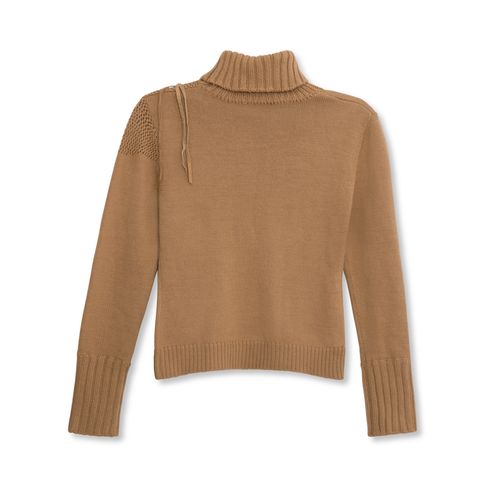 Vintage Beige Turtleneck Sweater