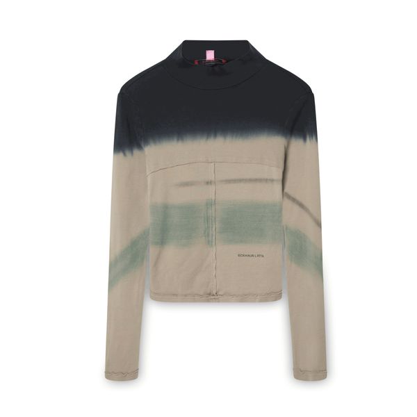 Eckhaus Latta Tie Dye Lapped Turtleneck Top