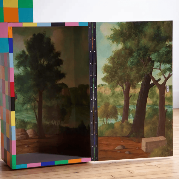 Studio Alchimia 'Philosophers Cabinet' designed by Alessandro Guerrerio, 1992