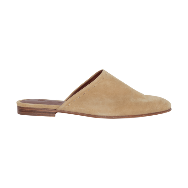 Loro Piana Beige Suede Mules