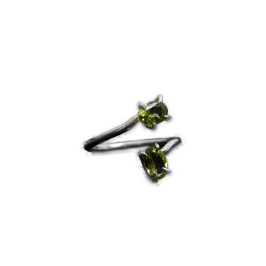 Green Peridot Bestie Ring