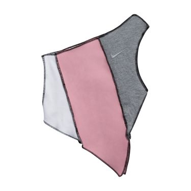 JJVintage Reworked One Shoulder Nike Top in White/Pink/Grey