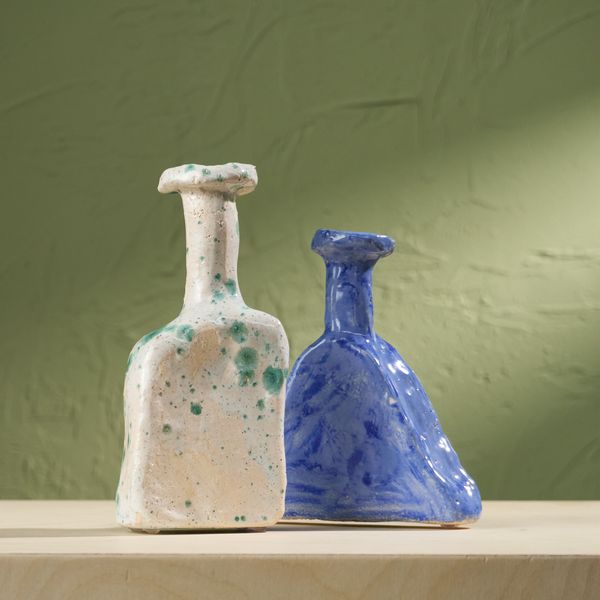 Set of two Tiny Core Vessels by Willem van Hooff, Glazed Earthenware, The Netherlands, 2020s